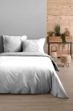 Cearsaf De Pilota Eden Pat Dublu 240x220cm, Culoare Alb, 100% Bumbac Oeko Tex