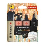 Textmarker Stabilo Boss Original Nature 4 culori/um