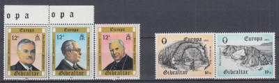 GIBRALTAR 1980/1983 EUROPA CEPT SERII MNH foto