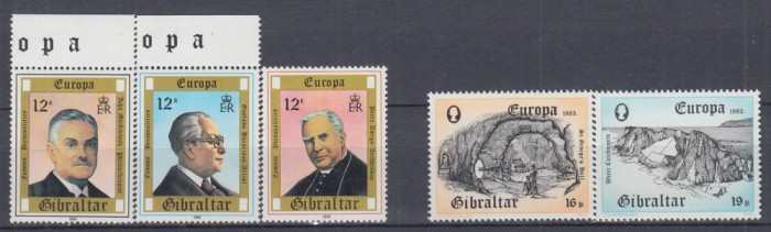 GIBRALTAR 1980/1983 EUROPA CEPT SERII MNH