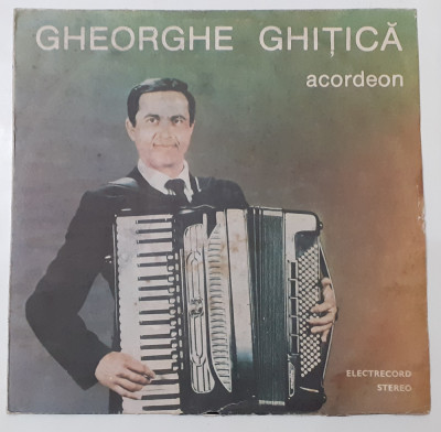 Gheorghe Ghitica - Acordeon - Disc vinil vinyl LP (VEZI DESCRIEREA) DISC RAR foto