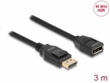 Cablu prelungitor Displayport 4K60Hz T-M 3m, Delock 80003