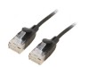 Cablu patch U/UTP 6a OFC PVC negru 5m aurit 8 fire, Vention