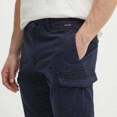 Napapijri pantaloni scurti din bumbac N-Deline culoarea albastru marin, NP0A4HOT1761