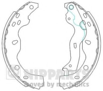 Set saboti frana SUZUKI SX4 (EY, GY) (2006 - 2016) NIPPARTS N3508029 foto