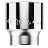 Tubulara hexagonala scurta 46 mm, 3/4, 6 puncte, otel CrV NEO