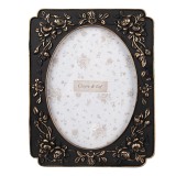 Cumpara ieftin Rama foto masa, perete polirasina neagra aurie 17x2x22 cm, 13x18 cm
