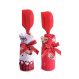 Cumpara ieftin Set 2 prosoape bucatarie si 2 spatule Craciun II 38 x 64 H, 28 H