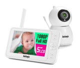 Cumpara ieftin Monitor video pentru bebelusi Sainlogic, 1080P FHD, alb - RESIGILAT