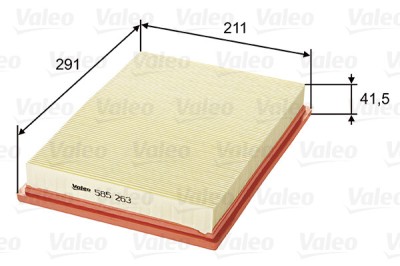 VALEO 585263 Filtru aer foto