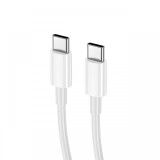 Prestico Cablu T5 Type-C la Type-C Fast Charge, PD, 60W, 1m, Alb
