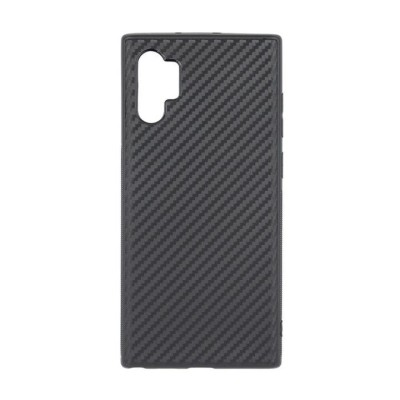 Husa Silicon Samsung Note 10+ n975 Black Carbon foto
