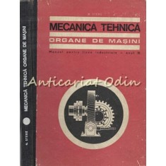 Mecanica Tehnica. Organe De Masini - N. Stere