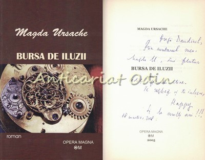 Bursa De Iluzii - Magda Ursache - Cu Autograf foto