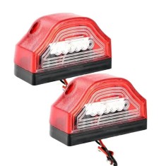 Set de 2 lampi LED numar camion , remorca12V-24V Xentech Light, 6 LED