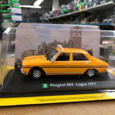 Macheta Peugeot 504 - Lagos - 1977 - Taxiuri scara 1:43