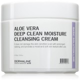 Dermaline Basic Solution Line Aloe Vera Deep Clean Moisture Cleansing Cream Crem&atilde; curățare &icirc;n profunzime cu aloe vera pentru piele sensibila 300 ml