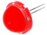 LED Roșie 20mm 4-13mcd Convexă 120&deg;, KINGBRIGHT ELECTRONIC