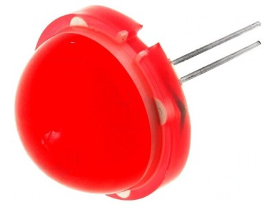 LED Roșie 20mm 4-13mcd Convexă 120&amp;deg; foto