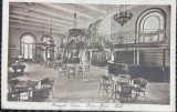 Carte postala, Portugal. Curia. Palace Hotel, hall, perioada interbelica