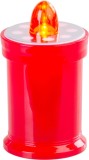 Candela LED pentru mormant MagicHome rosie, 11 cm, cu baterii incluse