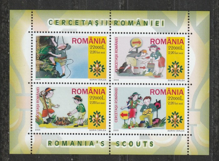 Romania 2005 - #1686B Cercetasii Romaniei M/S 1v MNH