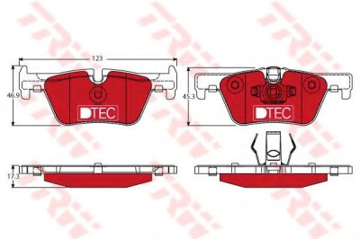 Set placute frana,frana disc BMW Seria 4 Cupe (F32, F82) (2013 - 2016) TRW GDB1919DTE foto