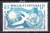 Wallis &amp; Futuna 1958, Aniversari, ONU, Declaratia, serie neuzata, MNH, Nestampilat