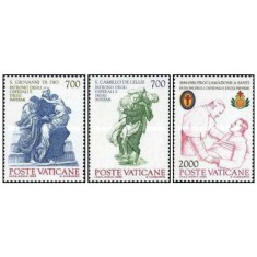 Vatican 1986 - Canonizarea lui Ioan ca protector al bolnavilor, serie neuzata