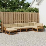 Cumpara ieftin Set de canapele de exterior 7 buc. 7-Locuri Natural si Bej