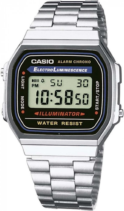 Ceas Casio, Vintage Iconic A168WA-1 - Marime universala