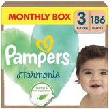 Pampers Harmonie Baby pants, size: 3, 186pcs, 6kg-10kg