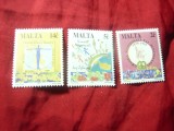 Serie mica Malta 1995 - Aniversari , 3 valori