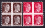 Cumpara ieftin ✅ ( S46 ) Germania Reich 1942 "Uzuale - Adolf Hitler" serie completa in bloc de 4 Michel 826/827 , MNH