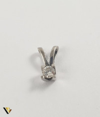 Pandant Aur 14k, Diamant de cca. 0.15 ct, 0.84 grame foto