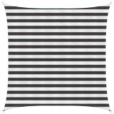 vidaXL P&acirc;nză de umbră Antracit și Alb 2 x 2 m HDPE 42032748