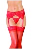 Set Softline Bikini cu Portjartiera - Rosu#, S/M