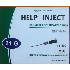 Ace seringa g21x2&quot; 0,80*50mm verde