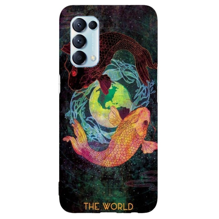 Husa compatibila cu Oppo Find X3 Lite model Koi Fish Yin Yang, Silicon, TPU, Viceversa