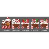 Christmas card light-up train - Christmas train type I - with 10 poles, Flippy