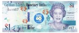 Insulele Cayman 1 Dolar 2020 Comemorativa P-44 Seria 011957