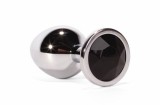 Cumpara ieftin Dop Anal Cu Bijuterie Secret Shine Metal M, Argintiu + Metal, 8 cm
