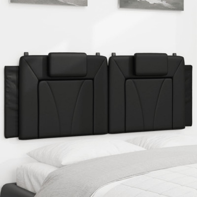Perna pentru tablie pat, negru, 120 cm, piele artificiala GartenMobel Dekor foto