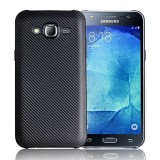 Husa SAMSUNG Galaxy J3 2016 - Luxury Fiber Carbon TSS, Negru