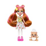 Enchantimals Mini Papusa Biloxi Bear si Trail 15 cm, Mattel