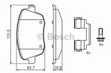 Set placute frana,frana disc SEAT IBIZA IV (6L1) (2002 - 2009) BOSCH 0 986 424 829