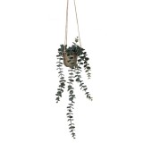 Ghiveci decorativ cu Eucalipt artificial, suspendabil, 48 cm, ATU-085911, Oem
