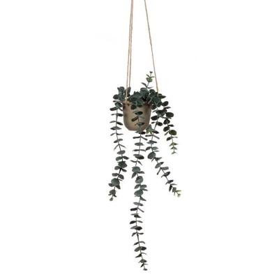 Ghiveci decorativ cu Eucalipt artificial, suspendabil, 48 cm, ATU-085911 foto