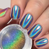 Pigment unghii Holographic Silver