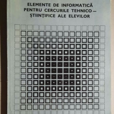 Elemente de informatica pentru cercurile tehnico-stiintifice ale elevilor - UTC